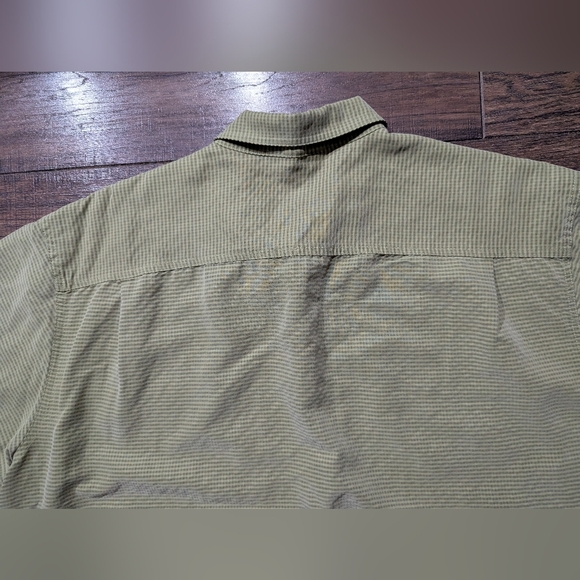 Royal Robbins Button Up Rayon Blend Shirt Mens XXL Relaxed Fit Sage Green Plaid - Picture 13 of 14